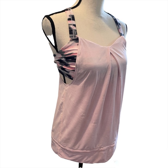 Lululemon Rest Less Tank Wamo Camo Barely Pink | Size 6 - Picture 3 of 9